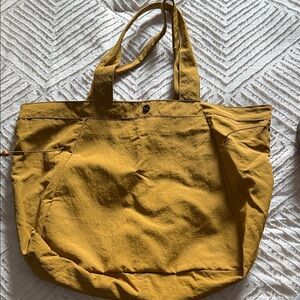 lululemon athletica Mustard Yellow Canvas Tote